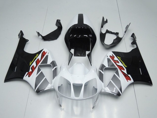 2000-2006 Honda VTR1000 Motorcycle Fairings - White Glossy Black Canada