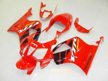 Online 2000-2006 Honda VTR1000 Motorcycle Fairing - Red Glossy Black Stripe Canada