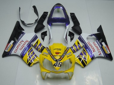 Online 2001-2003 Honda CBR600 F4i Motorcycle Fairings - Yellow White Blue Black Red Nastro Azzurro Canada