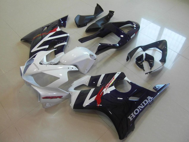2001-2003 Honda CBR600 F4i Motorcycle Fairings - White Glossy Black F Sport Canada