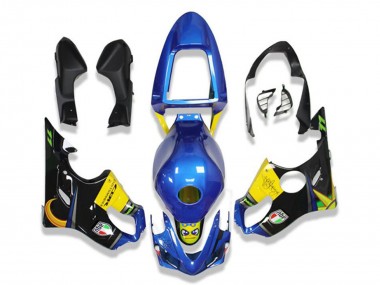 Online 2001-2003 Honda CBR600 F4i Motorcycle Fairings - Blue Yellow Glossy Black Shark Canada