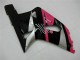2001-2003 Suzuki GSXR 600/750 Motorcycle Fairings - Pink Silver Glossy Black Canada
