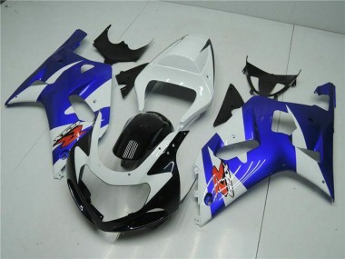 Online 2001-2003 Suzuki GSXR 600/750 Motorcycle Fairings - White Blue Black Canada