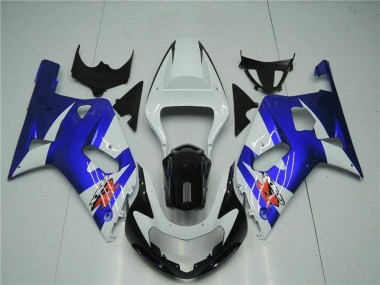 Online 2001-2003 Suzuki GSXR 600/750 Motorcycle Fairings - White Blue Black Canada