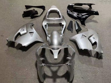 Online 2002-2003 Kawasaki ZX9R Motorcycle Fairings - Silver Glossy Black Canada