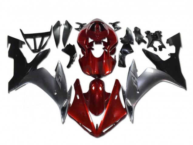 2002-2003 Yamaha YZF R1 Motorcycle Fairings - Red Silver Black Canada