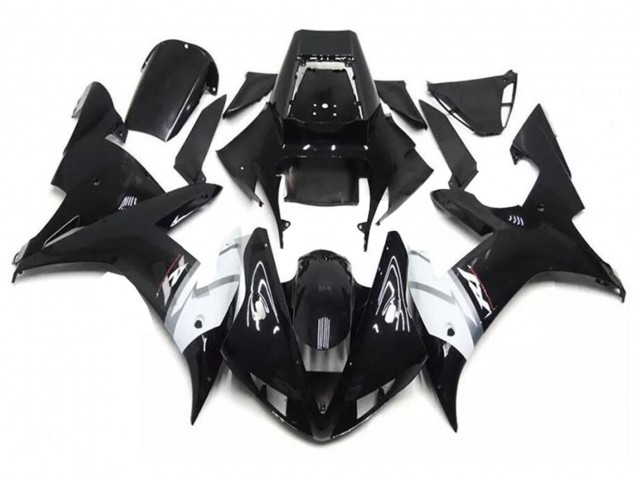 2002-2003 Yamaha YZF R1 Motorcycle Fairings - Glossy Black White Silver Canada