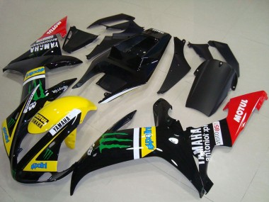 Online 2002-2003 Yamaha YZF R1 Motorcycle Fairings - Glossy Black Yellow Red Green Motul Monster Canada