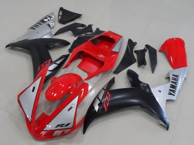 Online 2002-2003 Yamaha YZF R1 Motorcycle Fairings - Red Silver Matte Black Canada