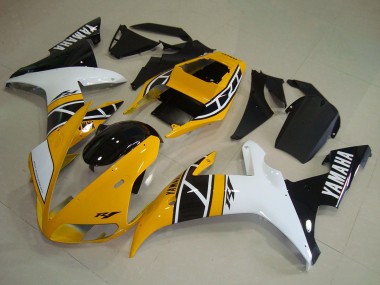 Online 2002-2003 Yamaha YZF R1 Motorcycle Fairings - Yellow White Black Anniversary Canada
