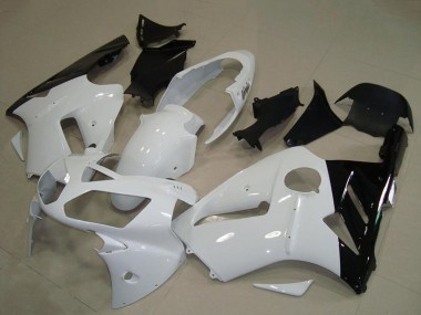 Online 2002-2006 Kawasaki ZX12R Motorcycle Fairing - White Glossy Black Canada