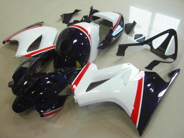 Online 2002-2013 Honda VFR 800 Motorcycle Fairing - White Red Dark Blue Canada