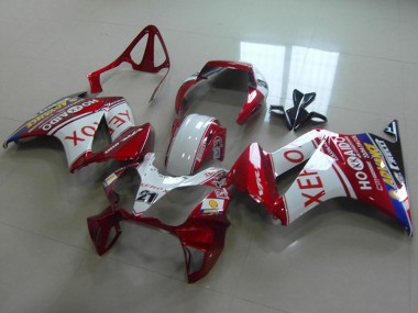 Online 2002-2013 Honda VFR 800 Motorcycle Fairings - White Red Blue Xerox 21 Canada