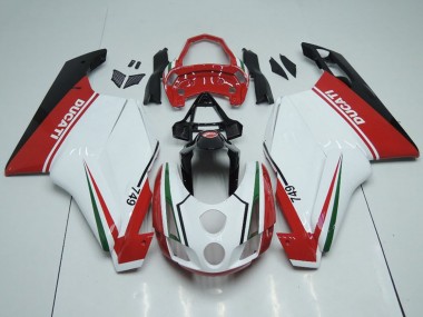 Online 2003-2004 Ducati 749 Motorcycle Fairings - White Red Green Glossy Black Canada