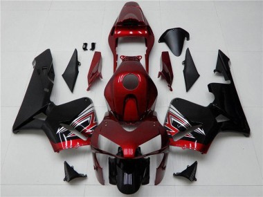 Online 2003-2004 Honda CBR600RR Motorcycle Fairing - Red Silver Glossy Black Canada