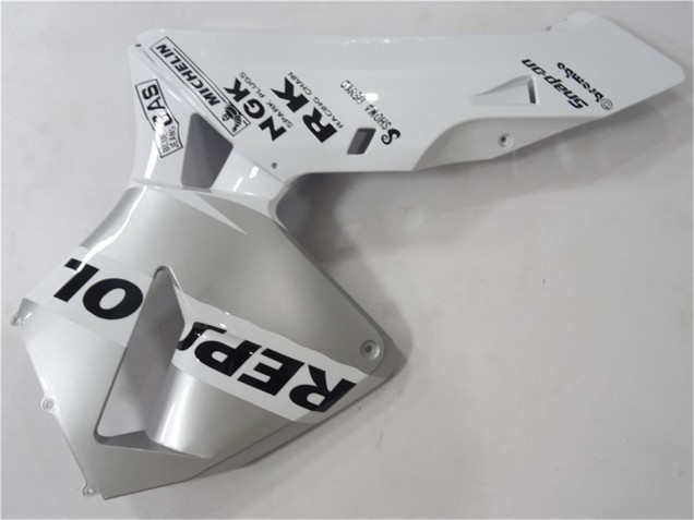 2003-2004 Honda CBR600RR Motorcycle Fairing - White Silver Black Repsol Canada