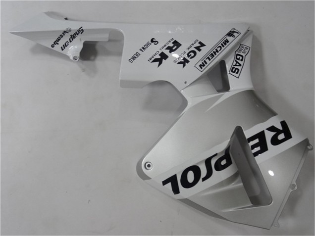 2003-2004 Honda CBR600RR Motorcycle Fairing - White Silver Black Repsol Canada