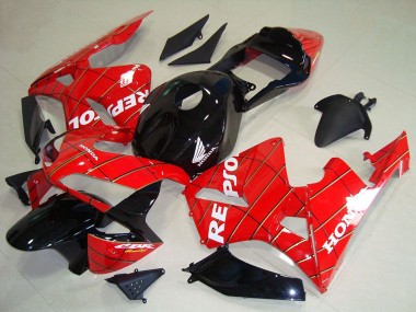 Online 2003-2004 Honda CBR600RR Motorcycle Fairings - Red Glossy Black Spider Man White Repsol Canada