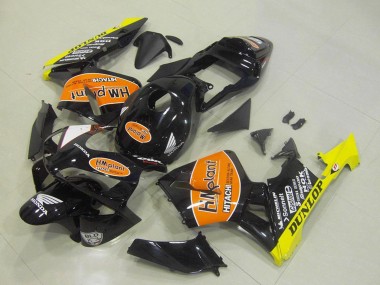 Online 2003-2004 Honda CBR600RR Motorcycle Fairings - Glossy Black Orange Yellow Hm Plant Dunlop Canada