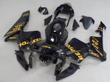 Online 2003-2004 Honda CBR600RR Motorcycle Fairings - Glossy Black Gold Repsol Canada