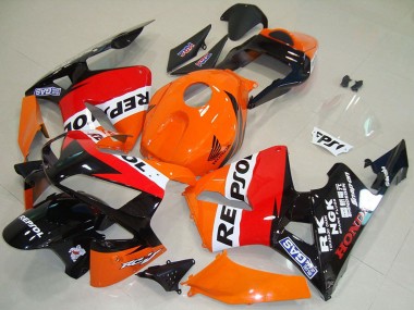 Online 2003-2004 Honda CBR600RR Motorcycle Fairing - Orange White Red Glossy Black Repsol Canada