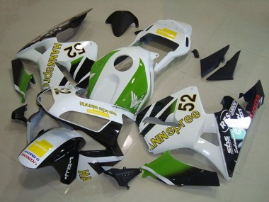 Online 2003-2004 Honda CBR600RR Motorcycle Fairings - White Green Yellow Glossy Black Hannspree 52 Canada