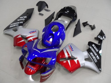 Online 2003-2004 Honda CBR600RR Motorcycle Fairings - Silver Red Blue Glossy Black HRC Canada