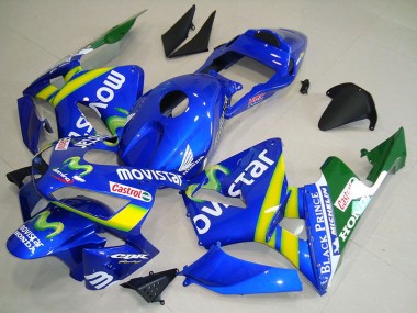 Online 2003-2004 Honda CBR600RR Motorcycle Fairing - Blue Yellow Green MoviStar Canada