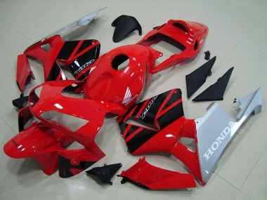 Online 2003-2004 Honda CBR600RR Motorcycle Fairings - Red Silver Glossy Black Canada