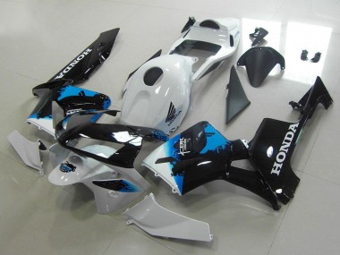 Online 2003-2004 Honda CBR600RR Motorcycle Fairings - White Blue Glossy Black Canada
