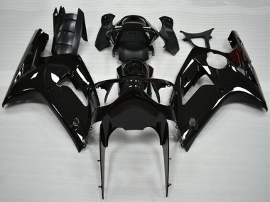 Online 2003-2004 Kawasaki ZX6R Motorcycle Fairing - Glossy Black Canada