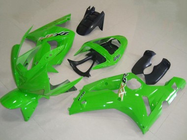 Online 2003-2004 Kawasaki ZX6R Motorcycle Fairings - Green Canada