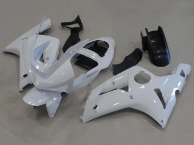 Online 2003-2004 Kawasaki ZX6R Motorcycle Fairings - White Canada