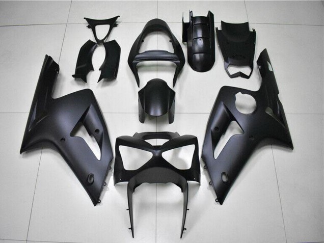 2003-2004 Kawasaki ZX6R Motorcycle Fairings - Matte Black Canada