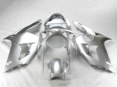 Online 2003-2004 Kawasaki ZX6R Motorcycle Fairing Kits - Silver Canada