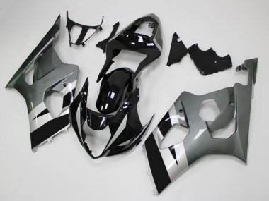 Online 2003-2004 Suzuki GSXR 1000 Motorcycle Fairings - Glossy Black Silver Grey Canada