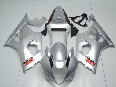 Online 2003-2004 Suzuki GSXR 1000 Motorcycle Fairings - Silver Red OEM Style Canada