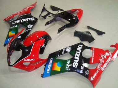 Online 2003-2004 Suzuki GSXR 1000 Motorcycle Fairings - Red Black Blue Green JOMO Pepephone Canada