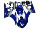 2003-2004 Yamaha YZF R6 Motorcycle Fairing - Blue White Canada