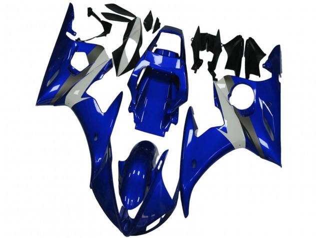 2003-2004 Yamaha YZF R6 Motorcycle Fairing - Blue White Canada
