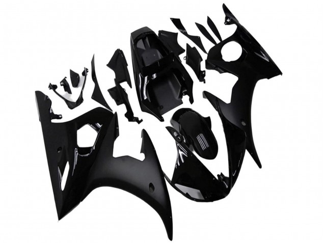 2003-2004 Yamaha YZF R6 Motorcycle Fairings - Glossy Black Matte Black Canada