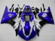 2003-2004 Yamaha YZF R6 Motorcycle Fairings - Blue White Glossy Black Canada