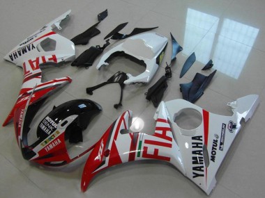 Online 2003-2004 Yamaha YZF R6 Motorcycle Fairings - White Red Fiat Michelin Motul Canada
