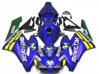Online 2004-2005 Honda CBR1000RR Motorcycle Fairings - Blue Yellow Green MoviStar Red Castrol Canada