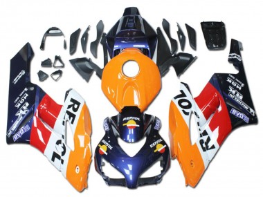 Online 2004-2005 Honda CBR1000RR Motorcycle Fairings - Orange Red White Blue Repsol Canada
