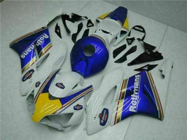 Online 2004-2005 Honda CBR1000RR Motorcycle Fairing - White Blue Yellow Rothmans Canada