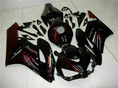 Online 2004-2005 Honda CBR1000RR Motorcycle Fairings - Glossy Black Red Flame Canada