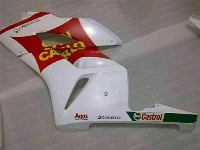 2004-2005 Honda CBR1000RR Motorcycle Fairings - White Red Yellow San Carlo 58 Canada
