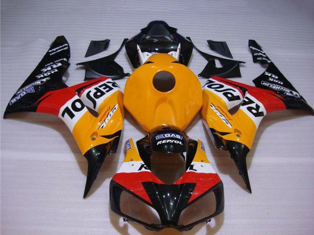 2004-2005 Honda CBR1000RR Bike Fairings - Orange White Red Glossy Black Repsol Canada