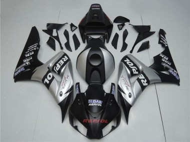 Online 2004-2005 Honda CBR1000RR Motorcycle Fairings - Silver Glossy Black Repsol Canada